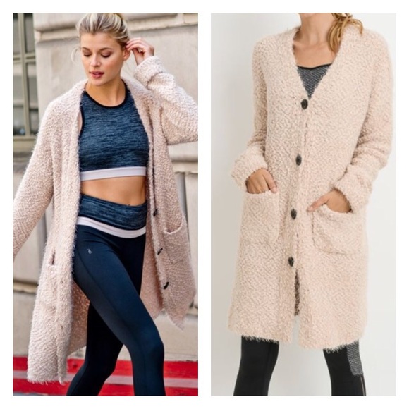 SwankStyles Sweaters - Soft Sherpa button Cardigan